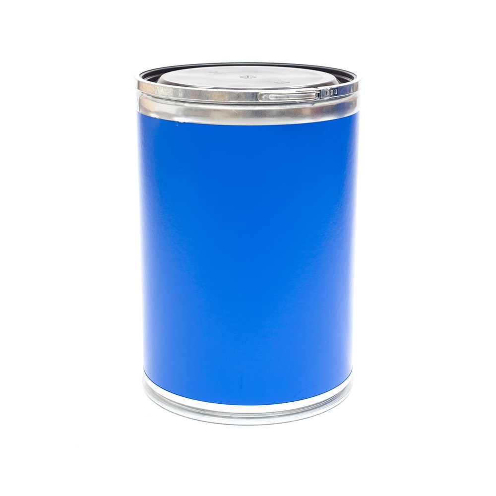 Bidones de cartón kraft (Envases Fibra) - Opciones azul